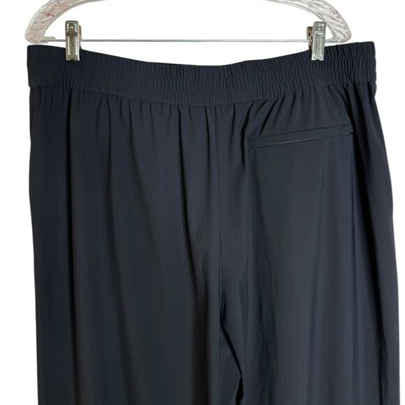 Athleta Women's Pinnacle High Rise Trouser Black Wide Leg Pants Size 16 T - Picture 8 of 12